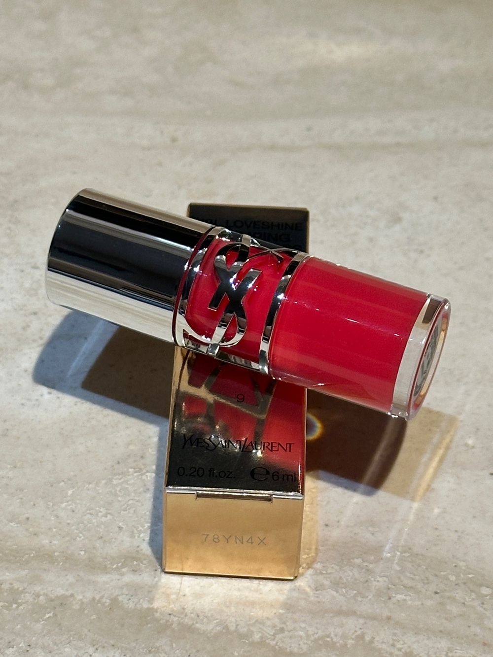 YSL Loveshine Plumping Lip Oil Gloss - 09 Cherry Flash